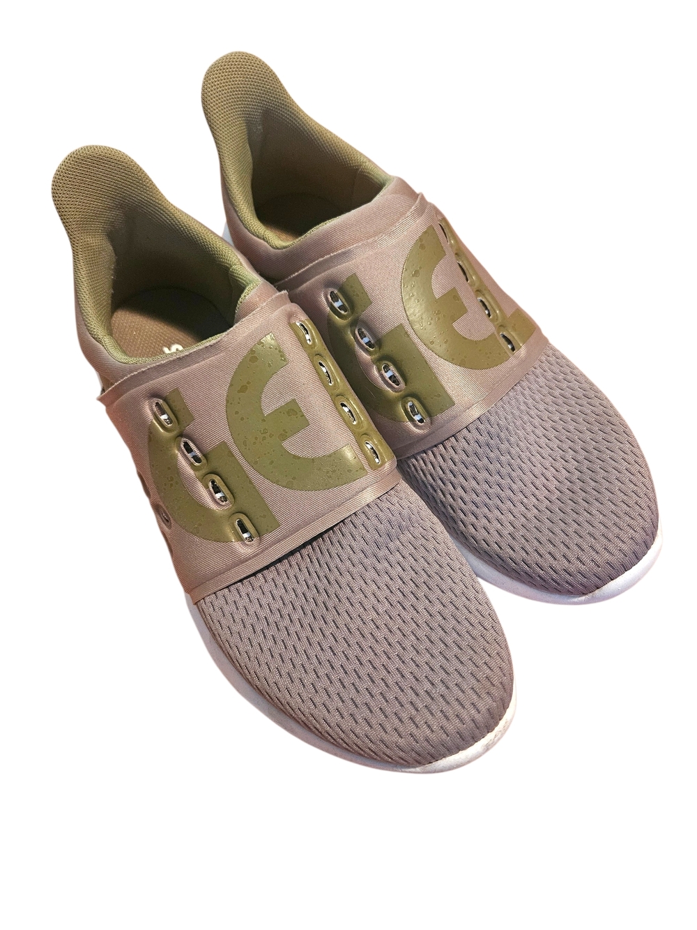 Asics Women's Slip-On Athletic Shoes in Taupe and Olive